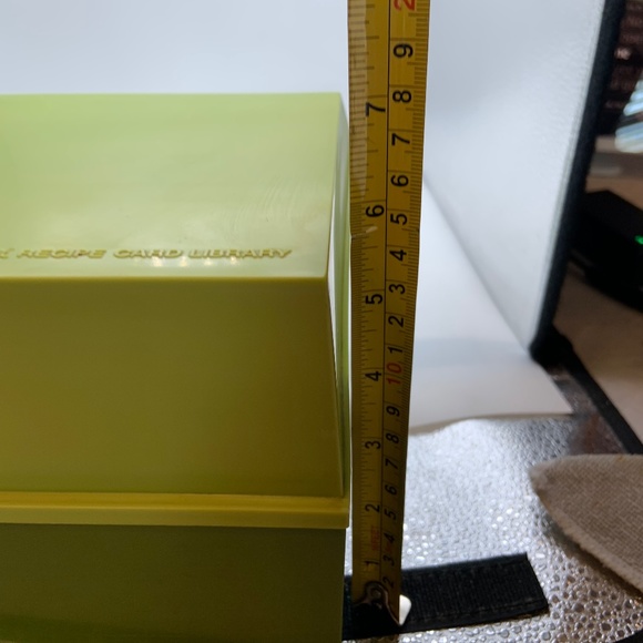 Vintage 1970s Betty Crocker Recipe Plastic Card Library Avacado Green - Picture 14 of 16